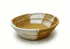 White and yellow rattan-like round storage basin, fruit and snack basket, bread basket, toy storage basket, supermarket gift packaging basket, souvenir packaging basket, kitchen sauce storage basket, vegetable basket, tissue paper storage basket, cosmetics basket Item Picture